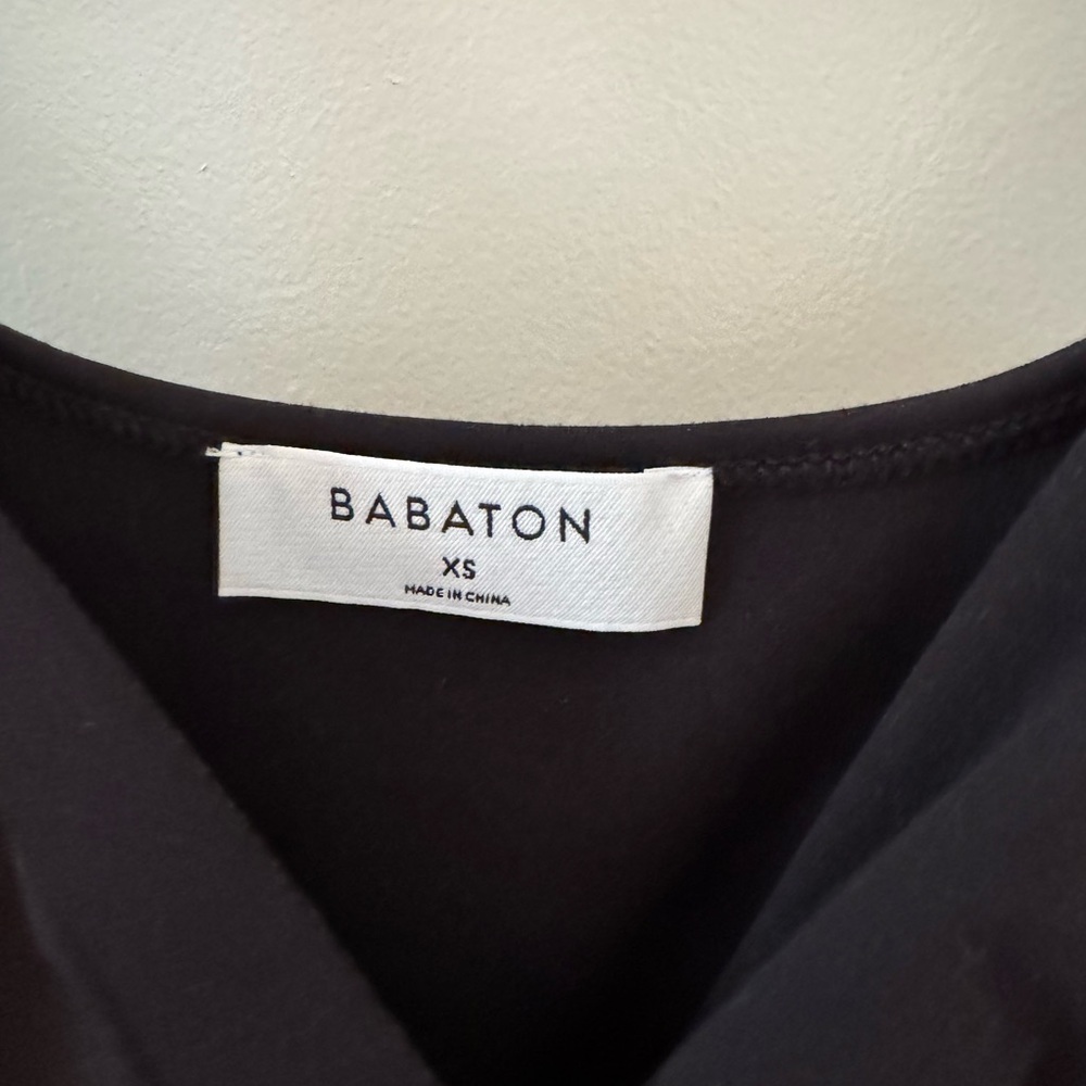 Babaton Black Tie Front Crop Camisole - Picture 2 of 4